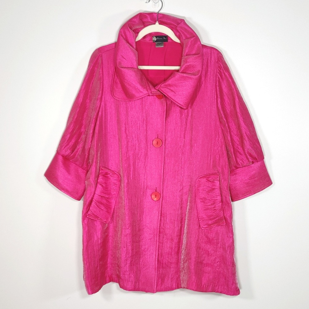 Damee Inc Pink Shimmer Jacket S Korean Statement Party Evening Topperā